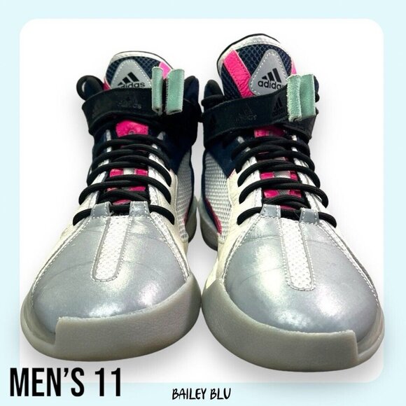 Adidas Posterize Trifecta White Reflective Basketball Shoe EG6875 Sz 11 - Picture 3 of 10